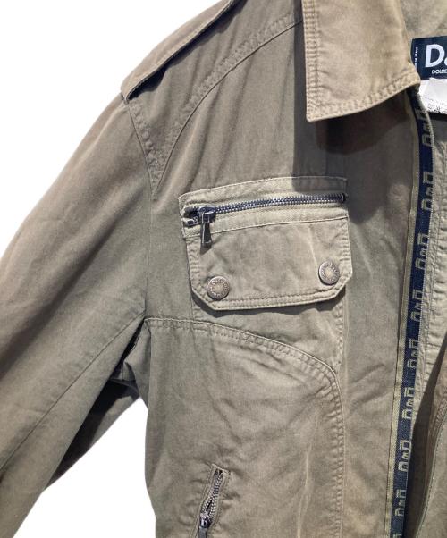 DOLCE & GABBANA（ドルチェ＆ガッバーナ）DOLCE & GABBANA (ドルチェ＆ガッバーナ) ミリタリージャケット カーキ サイズ:36の古着・服飾アイテム
