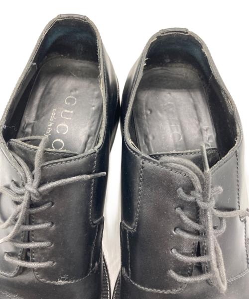 GUCCI（グッチ）GUCCI (グッチ) レザーシューズ ブラック サイズ:SIZE 43 1/2の古着・服飾アイテム