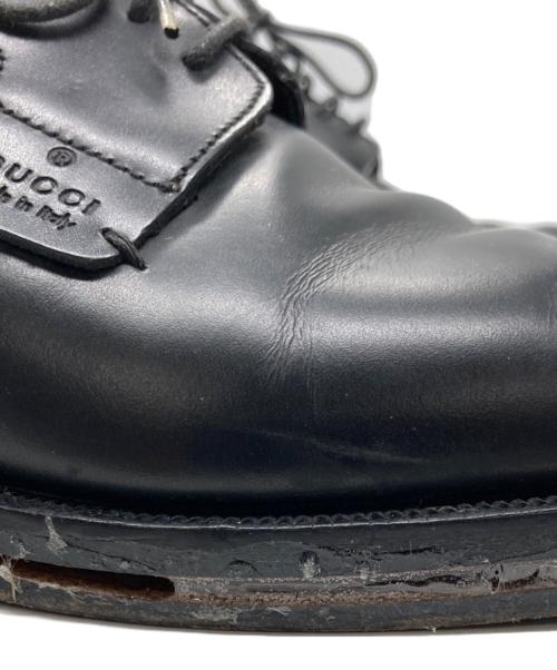 GUCCI（グッチ）GUCCI (グッチ) レザーシューズ ブラック サイズ:SIZE 43 1/2の古着・服飾アイテム