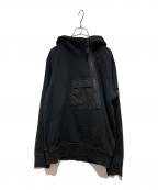 STONE ISLANDストーンアイランド）の古着「Asymmetric Half Zip」｜ブラック