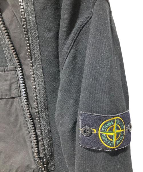 STONE ISLAND（ストーンアイランド）STONE ISLAND (ストーンアイランド) Asymmetric Half Zip ブラック サイズ:Mの古着・服飾アイテム