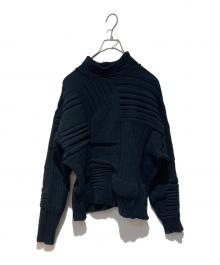 IM MEN（アイム メン）の古着「DEKOBOKO KNIT」｜ブラック