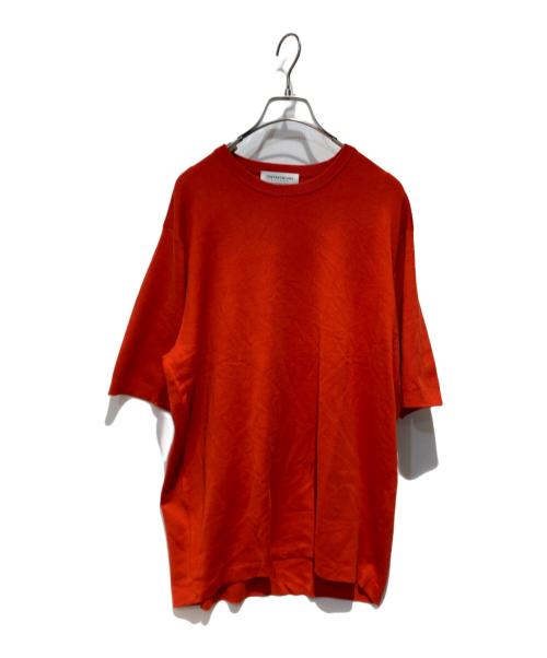 TOMORROW LAND tricot（トゥモローランド トリコ）TOMORROW LAND tricot (トゥモローランド トリコ) シーアイランドコットン クルーネックプルオーバー オレンジ サイズ:Ｌの古着・服飾アイテム