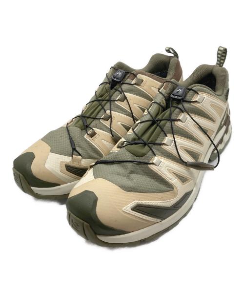 SALOMON（サロモン）SALOMON (サロモン) XA PRO 3D V9 ベージュ×グリーン サイズ:30cmの古着・服飾アイテム