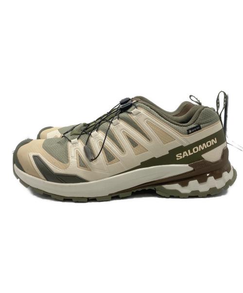 SALOMON（サロモン）SALOMON (サロモン) XA PRO 3D V9 ベージュ×グリーン サイズ:30cmの古着・服飾アイテム