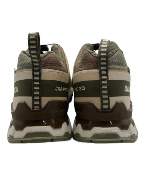 SALOMON（サロモン）SALOMON (サロモン) XA PRO 3D V9 ベージュ×グリーン サイズ:30cmの古着・服飾アイテム