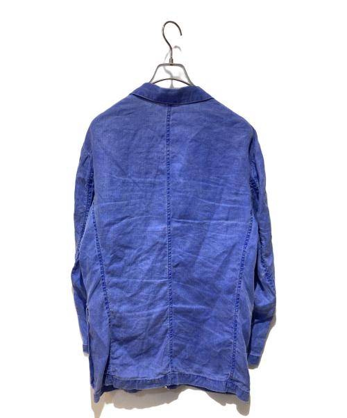 ARMANI COLLEZIONI（アルマーニ コレツィオーニ）ARMANI COLLEZIONI (アルマーニ コレツィオーニ) リネンジャケット ブルー サイズ:41の古着・服飾アイテム