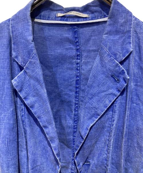 ARMANI COLLEZIONI（アルマーニ コレツィオーニ）ARMANI COLLEZIONI (アルマーニ コレツィオーニ) リネンジャケット ブルー サイズ:41の古着・服飾アイテム