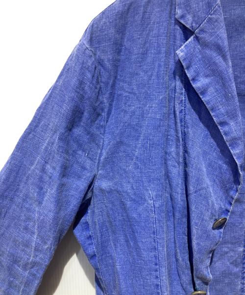 ARMANI COLLEZIONI（アルマーニ コレツィオーニ）ARMANI COLLEZIONI (アルマーニ コレツィオーニ) リネンジャケット ブルー サイズ:41の古着・服飾アイテム