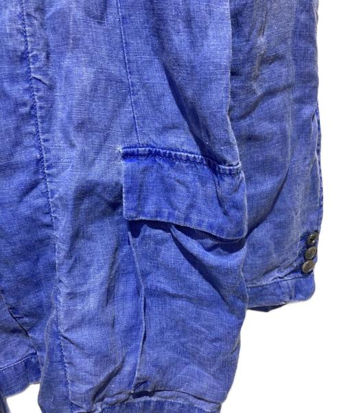 ARMANI COLLEZIONI（アルマーニ コレツィオーニ）ARMANI COLLEZIONI (アルマーニ コレツィオーニ) リネンジャケット ブルー サイズ:41の古着・服飾アイテム