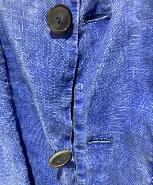 ARMANI COLLEZIONI（アルマーニ コレツィオーニ）ARMANI COLLEZIONI (アルマーニ コレツィオーニ) リネンジャケット ブルー サイズ:41の古着・服飾アイテム