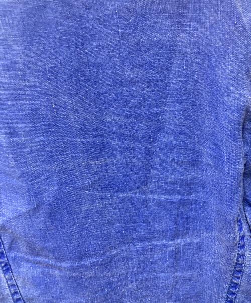 ARMANI COLLEZIONI（アルマーニ コレツィオーニ）ARMANI COLLEZIONI (アルマーニ コレツィオーニ) リネンジャケット ブルー サイズ:41の古着・服飾アイテム
