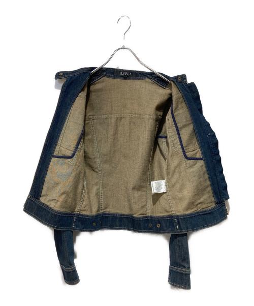 GUCCI（グッチ）GUCCI (グッチ) シェリーラインデニムジャケット インディゴ サイズ:SIZE 38の古着・服飾アイテム