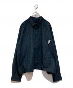 BEAMS×SSZビームス×エスエスズィー）の古着「CUT CHECK SHIRT」｜グリーン