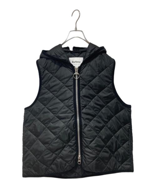 Barbour（バブアー）Barbour (バブアー) キルティングフーデットベスト ブラック サイズ:40の古着・服飾アイテム