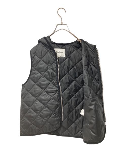 Barbour（バブアー）Barbour (バブアー) キルティングフーデットベスト ブラック サイズ:40の古着・服飾アイテム