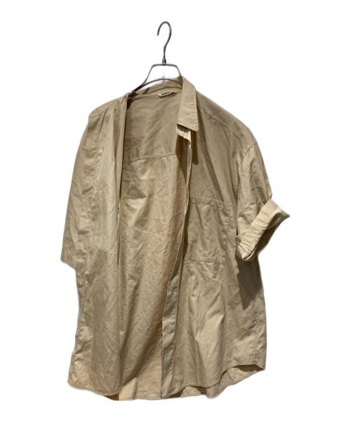 AURALEE（オーラリー）AURALEE (オーラリー) WASHED FINX TWILL BIG HALF SLEEVED SHIRTS ベージュ サイズ:4の古着・服飾アイテム