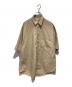 AURALEE（オーラリー）の古着「WASHED FINX TWILL BIG HALF SLEEVED SHIRTS」｜ベージュ