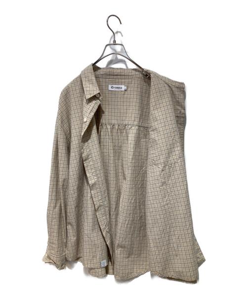 EVISEN（エビセン）EVISEN (エビセン) オープンカラーシャツ ベージュ サイズ:Ｌの古着・服飾アイテム