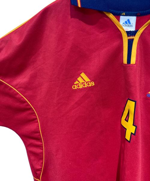 adidas（アディダス）adidas (アディダス) ゲームシャツ レッド サイズ:XXOの古着・服飾アイテム