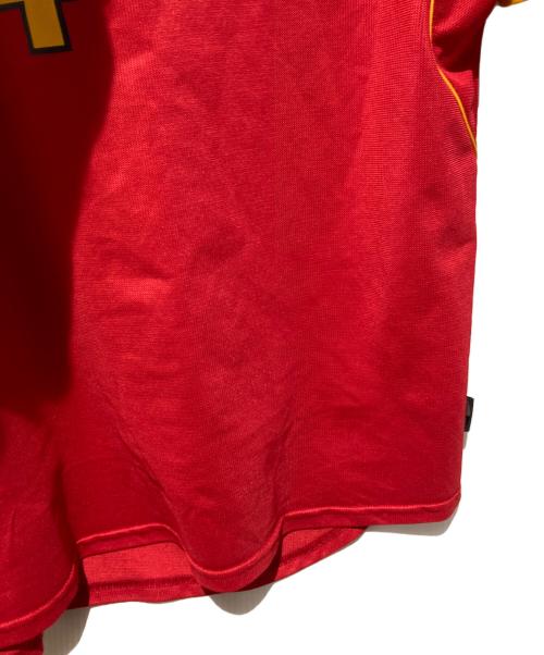 adidas（アディダス）adidas (アディダス) ゲームシャツ レッド サイズ:XXOの古着・服飾アイテム