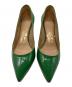 Salvatore Ferragamo (サルヴァトーレ フェラガモ) エナメルパンプス グリーン サイズ: 3 1/2：10000円