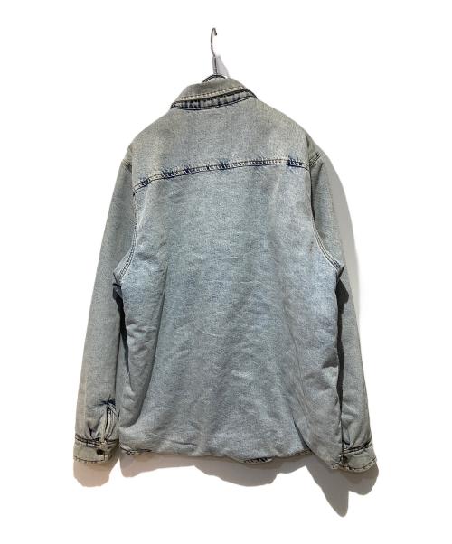 stussy（ステューシー）stussy (ステューシー) ボアデニムランチジャケット ブルー サイズ:SIZE Lの古着・服飾アイテム