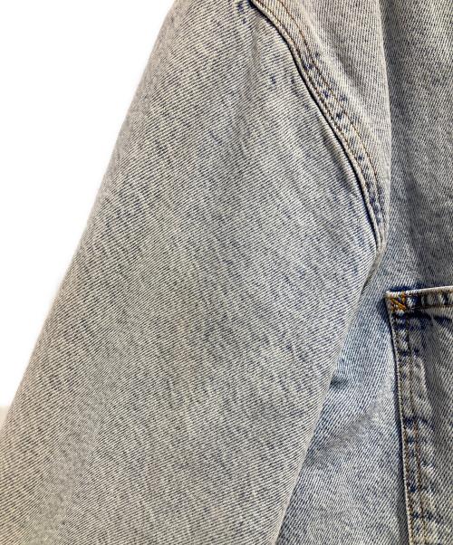 stussy（ステューシー）stussy (ステューシー) ボアデニムランチジャケット ブルー サイズ:SIZE Lの古着・服飾アイテム