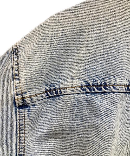stussy（ステューシー）stussy (ステューシー) ボアデニムランチジャケット ブルー サイズ:SIZE Lの古着・服飾アイテム