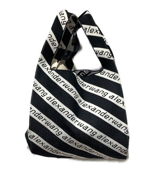 ALEXANDER WANG（アレキサンダー・ワン）ALEXANDER WANG (アレキサンダー・ワン) ロゴニットショルダーバッグ ブラックの古着・服飾アイテム