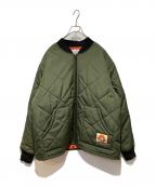 POLeRポーラー）の古着「DIAMOND QUILTED JACKET」｜オリーブ