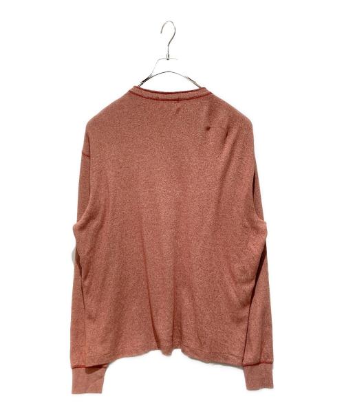 RRL（ダブルアールエル）RRL (ダブルアールエル) ヘンリーネックカットソー レッド サイズ:XXLの古着・服飾アイテム
