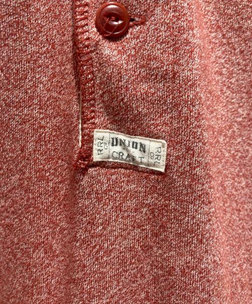 RRL（ダブルアールエル）RRL (ダブルアールエル) ヘンリーネックカットソー レッド サイズ:XXLの古着・服飾アイテム