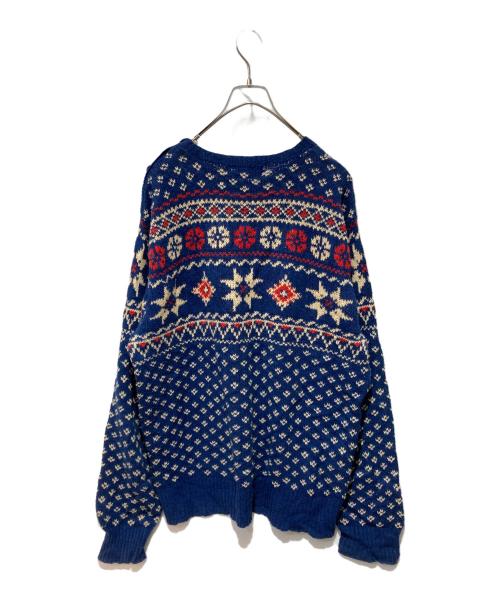 POLO RALPH LAUREN（ポロ・ラルフローレン）POLO RALPH LAUREN (ポロ・ラルフローレン) フェアアイルセーター ネイビー サイズ:Ｌの古着・服飾アイテム