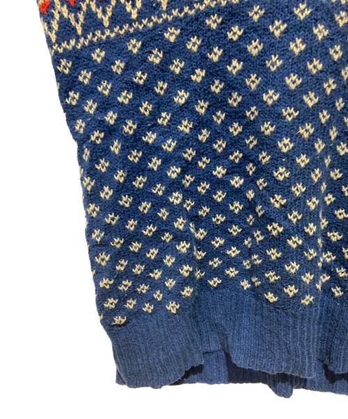 POLO RALPH LAUREN（ポロ・ラルフローレン）POLO RALPH LAUREN (ポロ・ラルフローレン) フェアアイルセーター ネイビー サイズ:Ｌの古着・服飾アイテム