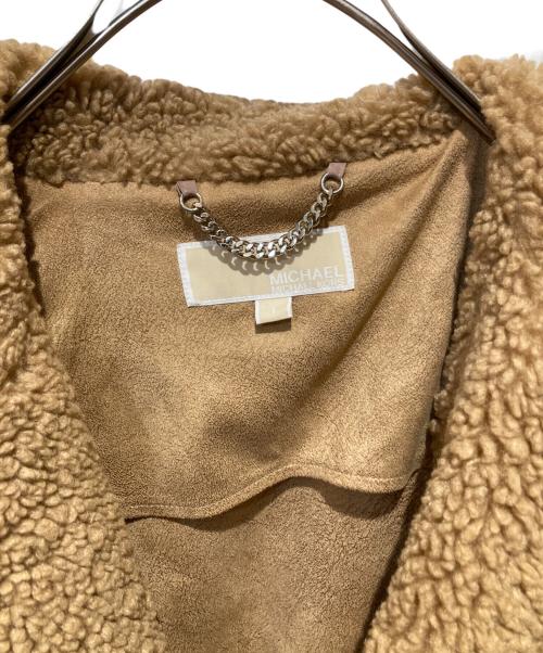 MICHAEL KORS（マイケルコース）MICHAEL KORS (マイケルコース) ボアロングコート/ テディベアコート ベージュ サイズ:Sの古着・服飾アイテム