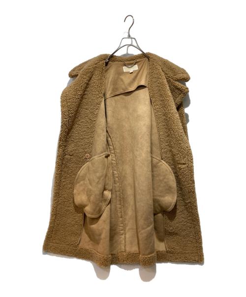 MICHAEL KORS（マイケルコース）MICHAEL KORS (マイケルコース) ボアロングコート/ テディベアコート ベージュ サイズ:Sの古着・服飾アイテム