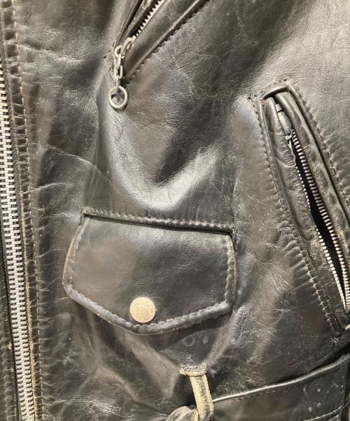 Schott（ショット）Schott (ショット) ダブルライダースジャケット ブラック サイズ:38の古着・服飾アイテム