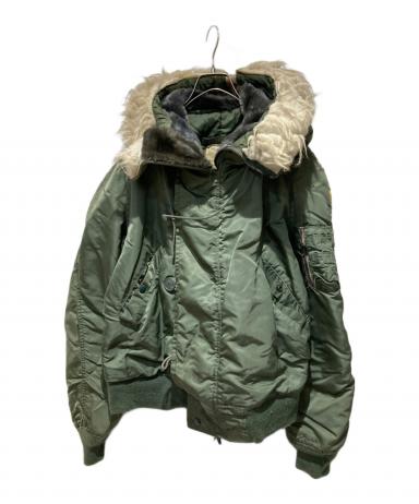 中古・古着通販】ALPHA (アルファ) N-2Bフライトジャケット グリーン