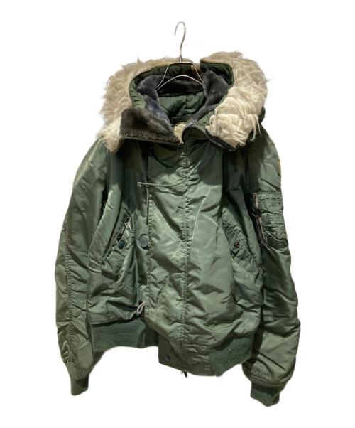 ALPHA（アルファ）ALPHA (アルファ) N-2Bフライトジャケット グリーン サイズ:Mの古着・服飾アイテム