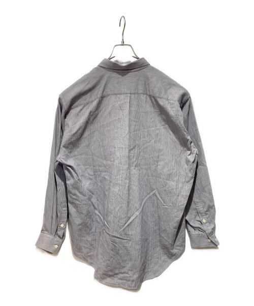 im MIYAKE DESIGN STUDIO（イッセイミヤケデザインスタジオ）IM MIYAKE DESIGN STUDIO (イッセイミヤケデザインスタジオ) 80’s ストライプシャツ パープル×ホワイト サイズ:Ｌの古着・服飾アイテム