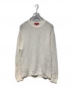 SUPREMEシュプリーム）の古着「22SS Open Knit Small Box Sweater」｜ホワイト