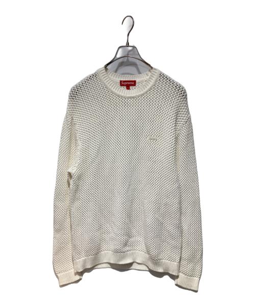 SUPREME（シュプリーム）SUPREME (シュプリーム) 22SS Open Knit Small Box Sweater ホワイト サイズ:Sの古着・服飾アイテム