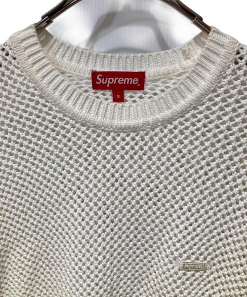 SUPREME（シュプリーム）SUPREME (シュプリーム) 22SS Open Knit Small Box Sweater ホワイト サイズ:Sの古着・服飾アイテム