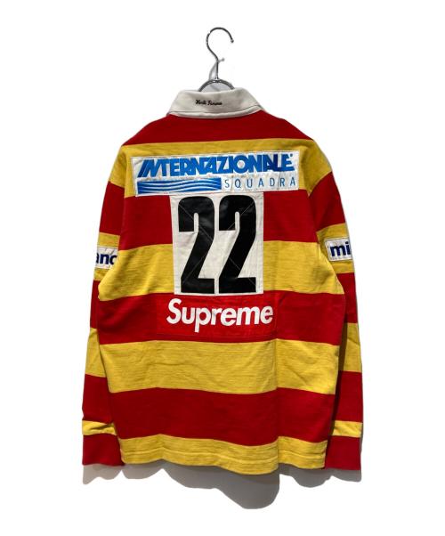 SUPREME（シュプリーム）SUPREME (シュプリーム) 22SS Stripe Rugby レッド×イエロー サイズ:Sの古着・服飾アイテム