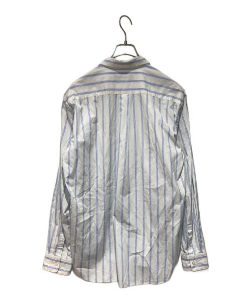 COMME des GARCONS HOMME DEUX（コムデギャルソン オム ドゥ）COMME des GARCONS HOMME DEUX (コムデギャルソン オム ドゥ) ストライプシャツ ホワイト×ブルー サイズ:Lの古着・服飾アイテム