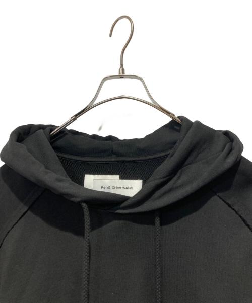 FenG CHen WANG（フェンチェンワン）FenG CHen WANG (フェンチェンワン) TIE-DYE HOODIE ブラック×ベージュ サイズ:Mの古着・服飾アイテム