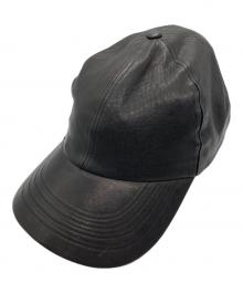 AUBERGE（オーベルジュ）の古着「CAP CUIR」｜ブラック