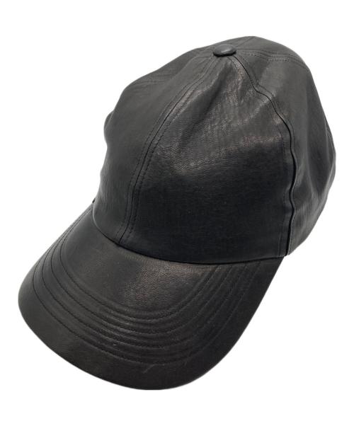 AUBERGE（オーベルジュ）AUBERGE (オーベルジュ) CAP CUIR ブラックの古着・服飾アイテム