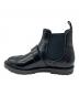 中古・古着 tricot COMME des GARCONS (トリココムデギャルソン) ベルトエナメルサイドゴアブーツ ブラック サイズ:22：15000円